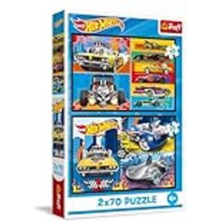 Trefl Hot Wheels Puslespil 2x70 Brikker