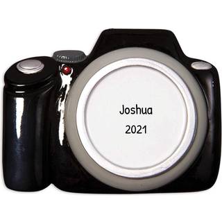 Ornamenter af alver Personaliseret kamera Ornament 2024 - sort vintage kamera ornamenter til juletræ vintage kamera dekorationer fotograf gaver k