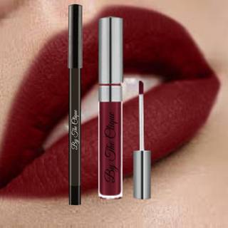 Af Clique Premium Langs varig Matte Liquid Lipstick og Liner Lip Kit Set | Bourgogne vin | Vin ikke?