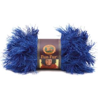 Lion Brand Yarn 320-109 Fun Fur Yarn Sapphire