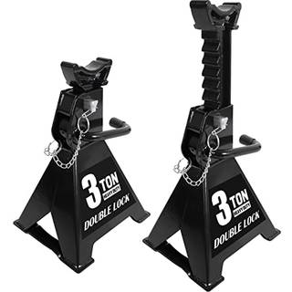 Torin AT43005AB STEEL THART TWART JACK st?r: Double Locking Pins 3 ton (6 000 lb) Kapacitet Sort 1 par (2 Pack)