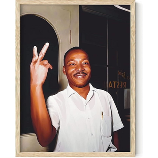 Haus og nuancer Martin Luther King Plakat - African American Wall Art American History Poster for Classroom MLK Poster African Art Wall Decor Mar