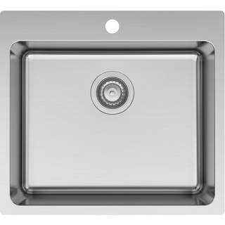 Lavabo LA 550 køkkenvask 550x500 m/hanehul, Rustfrit stål