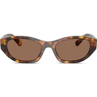 Miu Miu Kvinde MU A03S 14L60M Solbriller Acetat Skildpadde Brun Geometrisk Normal