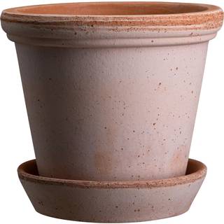 Bergs Potter Flora Krukke Med Underkop Ø30 Cm - Krukker Terrakotta Rosa - FR30S-2