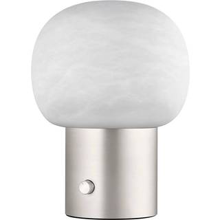 Blomus - Iris LED Bordlampe Matt Alabaster Stainless Steel