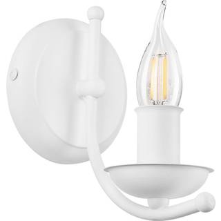 Væglampe Kandela Lamkur, dæmpbar, Hvid/opal, Gangområde, Metal, Moderne