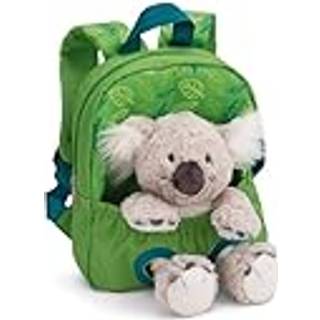 Nici: Rygsæk med figur, grøn - 21 x 26 cm