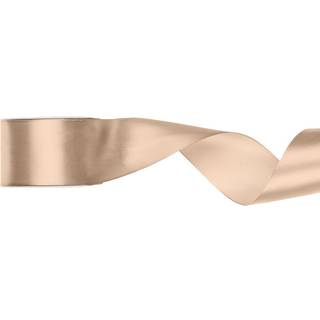 25 meter Satinbånd, Fersken, bredde 50 mm, elegant gaveindpakning og dekoration til enhver lejlighed