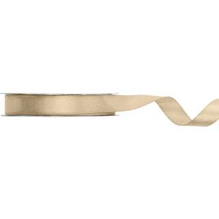 25 meter Satinbånd, Cold Guld bredde 12 mm, luksuriøst og elegant til gaveindpakning og dekoration