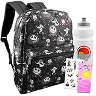Disney Nightmare Before Christmas Backpack For Kids - Bundle With 16 Nightmare Before Christmas Backpack Water Bottle Stickers More | Mareridt f?
