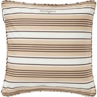Lexington Striped Organic Pudebetræk 50x50 Cm - Pyntepuder & Betræk Bomuldstwill Beige - 12514104-2600-SH25