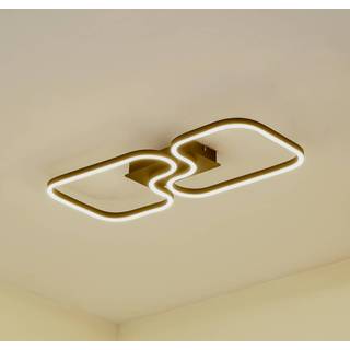 Lucande LED-loftlampe Amiya, 64 cm, sort, aluminium
