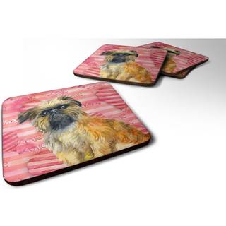 """" Caroline's Treasures Bruxelles Griffon Love Decorative Coasters Multicolor """"