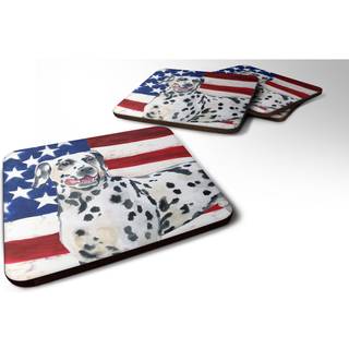 """" Caroline's Treasures Dalmatian Patriotic Decorative Coasters multicolor """"