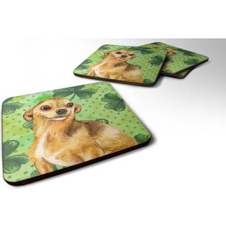 """" Caroline's Treasures Chihuahua St Patrick's Decorative Coasters Multicolor """"
