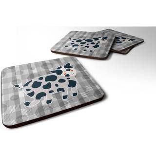 """" Caroline's Treasures Cow Foam Coaster Set på 4 3,5 multicolor """"