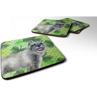"""" Caroline's Treasures Schnauzer St Patrick's Decorative Coasters multicolor """"