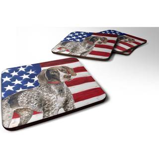 """" Carolines skatte tyske korthårede markørpatriotiske dekorative coasters multicolor """"