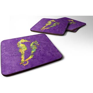 """" Caroline's Treasures 8661FC Seahorse Foam Coasters (Sæt på 4) 3,5 """" ""H x 3,5"" """" W multicolor """"