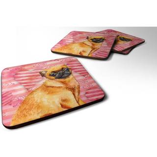 """" Carolines skatte små Brabant Griffon Love Decorative Coasters multicolor """"