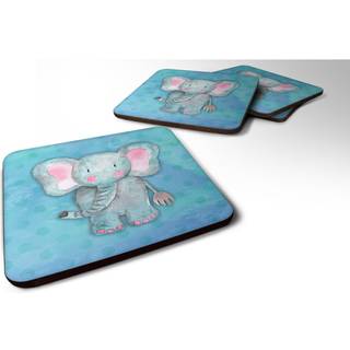 """" Caroline's Treasures Blue Elepant Watercolor Decorative Coasters 3.5 multicolor """"