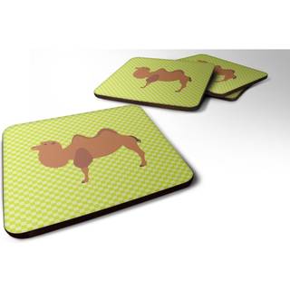 """" Caroline's Treasures Bactrian Camel Green Decorative Coasters 3.5 multicolor """"