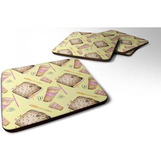 """" Caroline's Treasures Watercolour Coffee and Journal Decorative Coasters 3.5 Multicolor """"