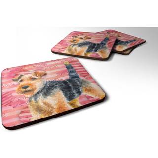 """" Caroline's Treasures Welsh Terrier Love Decorative Coasters multicolor """"