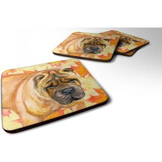"""" Caroline's Treasures Shar Pei Fall Decorative Coasters multicolor """"