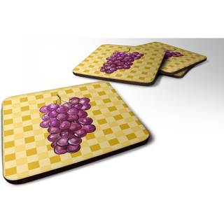 """" Caroline's Treasures druer på Basketweave Dekorative Coasters 3.5 multicolor """"