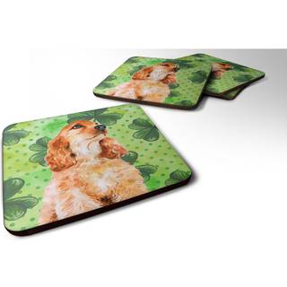 """" Caroline's Treasures Cocker Spaniel St Patrick's Decorative Coasters multicolor """"