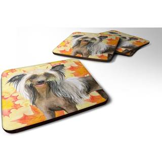 """" Caroline's Treasures Chinese Crested Fall Decorative Coasters multicolor """"