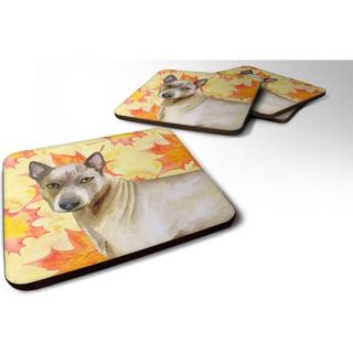 """" Caroline's Treasures Thai Ridgeback Fall Decorative Coasters multicolor """"
