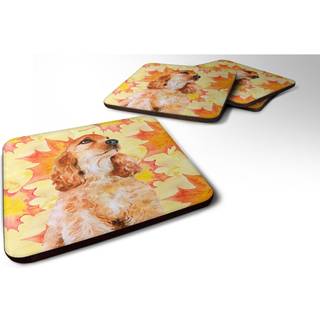 """" Caroline's Treasures Cocker Spaniel Fall Decorative Coasters multicolor """"