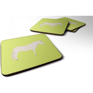 """" Caroline's Treasures Paso Fino Horse Green Decorative Coasters 3.5 """" """" Multicolor """"