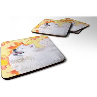 """" Caroline's Treasures Samoyed Fall Decorative Coasters multicolor """"
