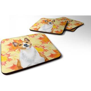 """" Caroline's Treasures Basenji Fall Decorative Coasters multicolor """"