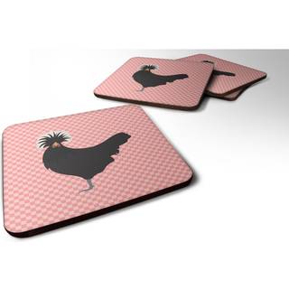 """" Caroline's Treasures Polsk Polen kylling lyserød check dekorative kyster 3.5 multicolor """"