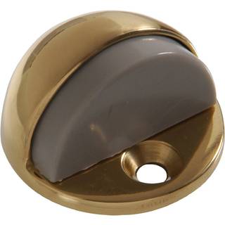 Hardware Essentials 851336 Low Dome Floor Door Stops Brass 1/4 """"-3/4 """" Clearance