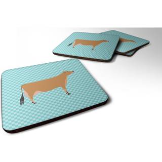 """" Caroline's Treasures Jersey Cow Blue Check Dekorative Coasters 3.5 Multicolor """"