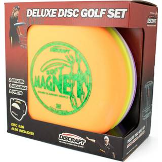 Modeller for diskaft Deluxe Disc Golf Set (4 Disc and Bag) og plastblandinger kan variere