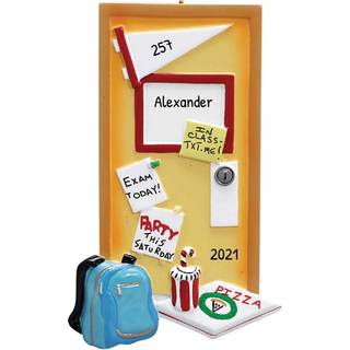 Ornamenter af alver Personaliserede skole Ornamenter 2024 - Juledorm dekorationer tilbage til skolens gaver til studerende min f?rste skoledag mi