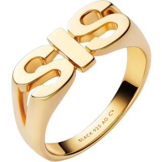 Sis Ring Goldplated Silver