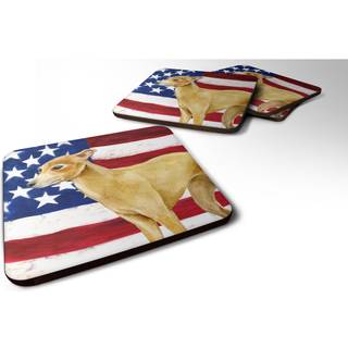 """" Caroline's Treasures Italian Greyhound Patriotic Decorative Coasters multicolor """"