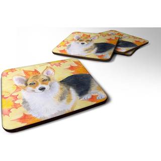 """" Caroline's Treasures Pembroke Corgi Fall Decorative Coasters multicolor """"