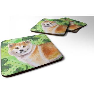 """" Caroline's Treasures Shiba Inu St Patrick's Decorative Coasters multicolor """"