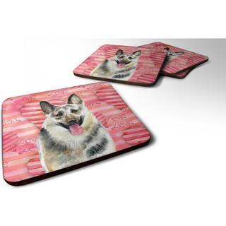 """" Caroline's Treasures East-European Shepherd Love Decorative Coasters multicolor """"