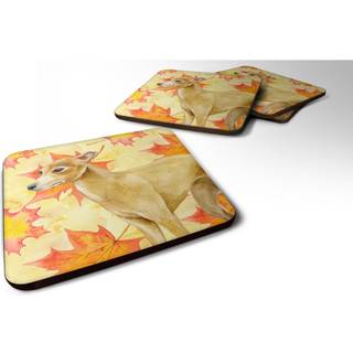 """" Caroline's Treasures Italian Greyhound Fall Decorative Coasters Multicolor """"