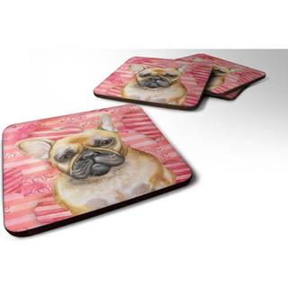 """" Caroline's Treasures French Bulldog Love Decorative Coasters multicolor """"